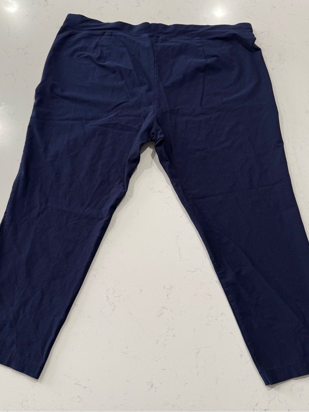 Eileen Fisher Women's Navy Pull-On Slim Ankle Pants. Size XL - Picture 10 of 10